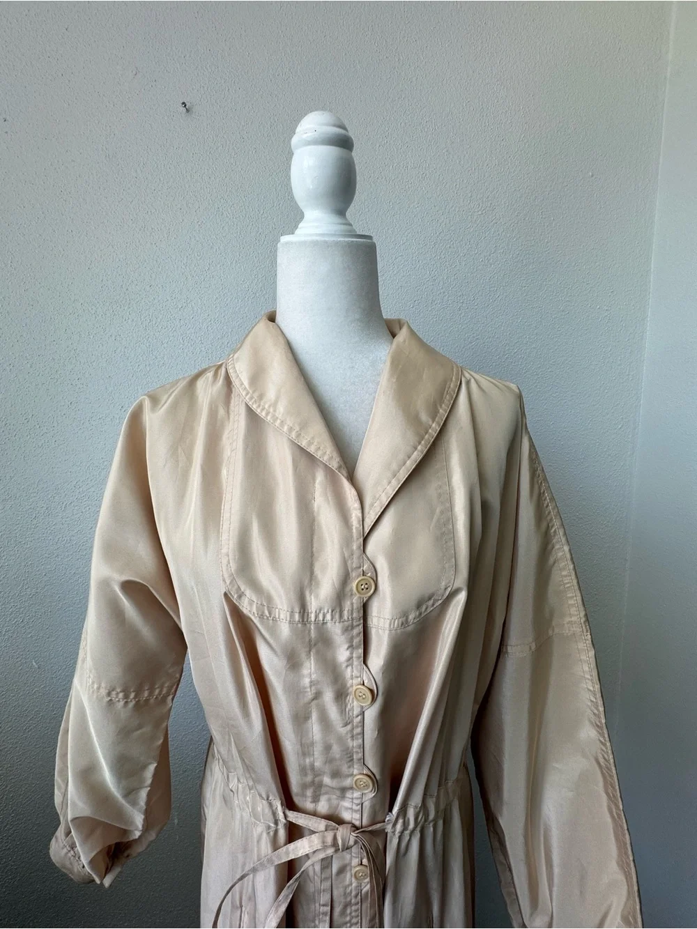 Carol Cohen Braefair Vintage 60’s 70’s Long Trench Coat Lightweight